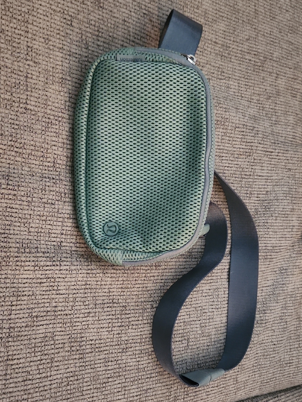 lululemon athletica Olive Green Mesh Sling Belt Bag